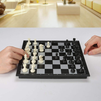 🔥50% popust🏷️♟️ Magnetna šahovska igra – 🧲 magnetne figure, 📦 zložljiva deska, 🎁 odlično darilo