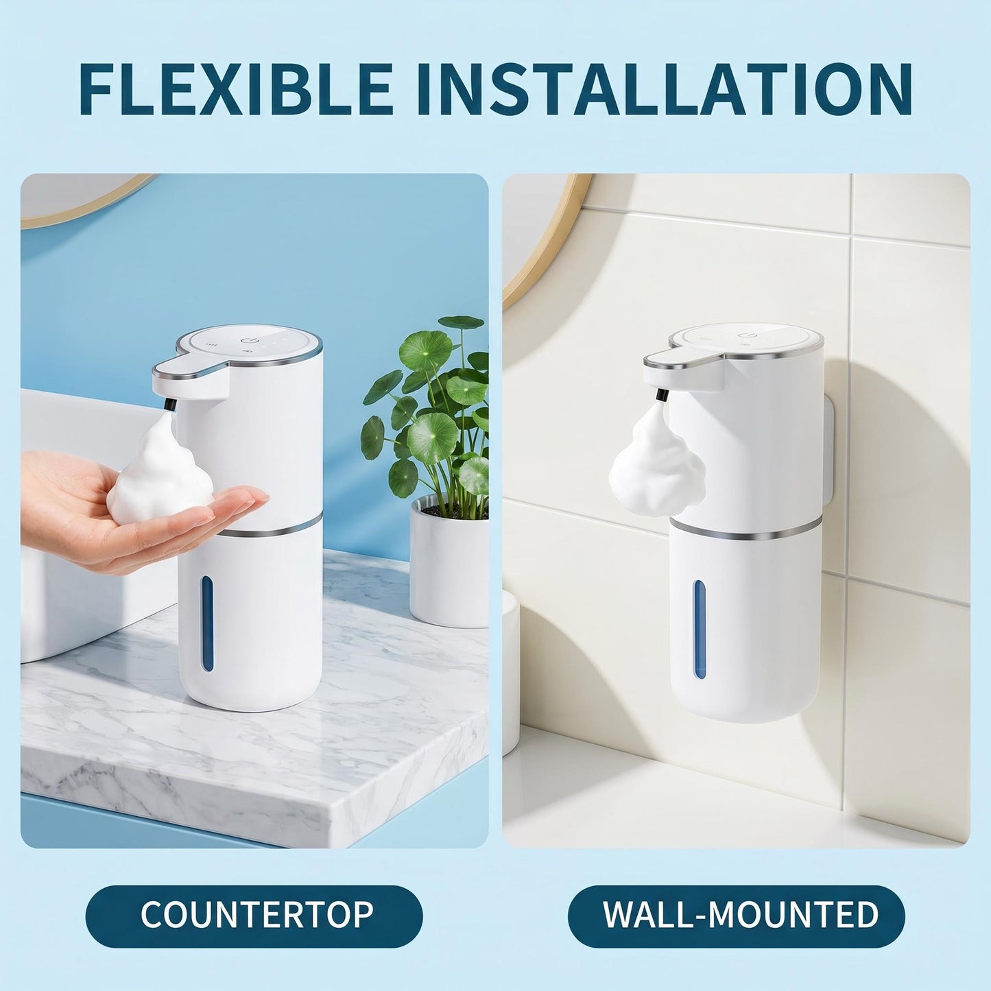 ⏰ Korlátozott ideig érvényes ajánlat 👐 Intelligens, ⚡ 4 sebességes habos kézmosó adagoló – 💧 érintésmentes, antibakteriális, 🚿 könnyen tölthető