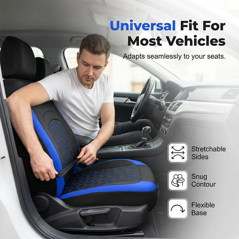 🚗Univerzális, 9 darabból álló autóüléshuzat-készlet, 5 üléses modellekhez🛡️