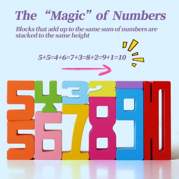 Montessori leseni bloki s številkami | NUMBLOCK
