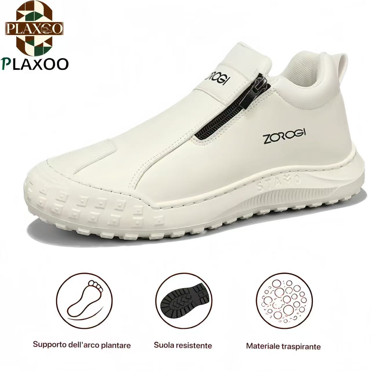 🐂【Ortesi plantare intelligente AI】Pelle di alta qualità + cucita a mano: un must per gli uomini🔴Podologo portatile