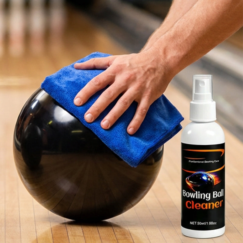 “1+1 ingyen 🎁✨”🔥50% Kedvezmény🏷️🎳 Professzionális bowlinggolyó-tisztító spray – 🧴 prémium törlőkendővel, 🛡️ kíméletes tisztításhoz