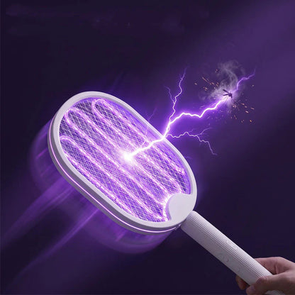⏰ Korlátozott ideig érvényes ajánlat 🎁🦟 2 az 1-ben összecsukható elektromos szúnyogcsapó, 🔋 USB-n keresztül tölthető, 💡 UV csapdával – kézben és otthon is