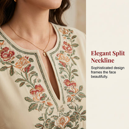 👚 Hosszú ujjú női blúz és széles szárú nadrág szett 👖