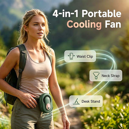 🔥50% popust🌬️ Hladite se kjerkoli! 4-v-1 prenosni hladilni ventilator – 🎚️5 hitrosti, 📟LED zaslon, 🔋Type-C polnjenje