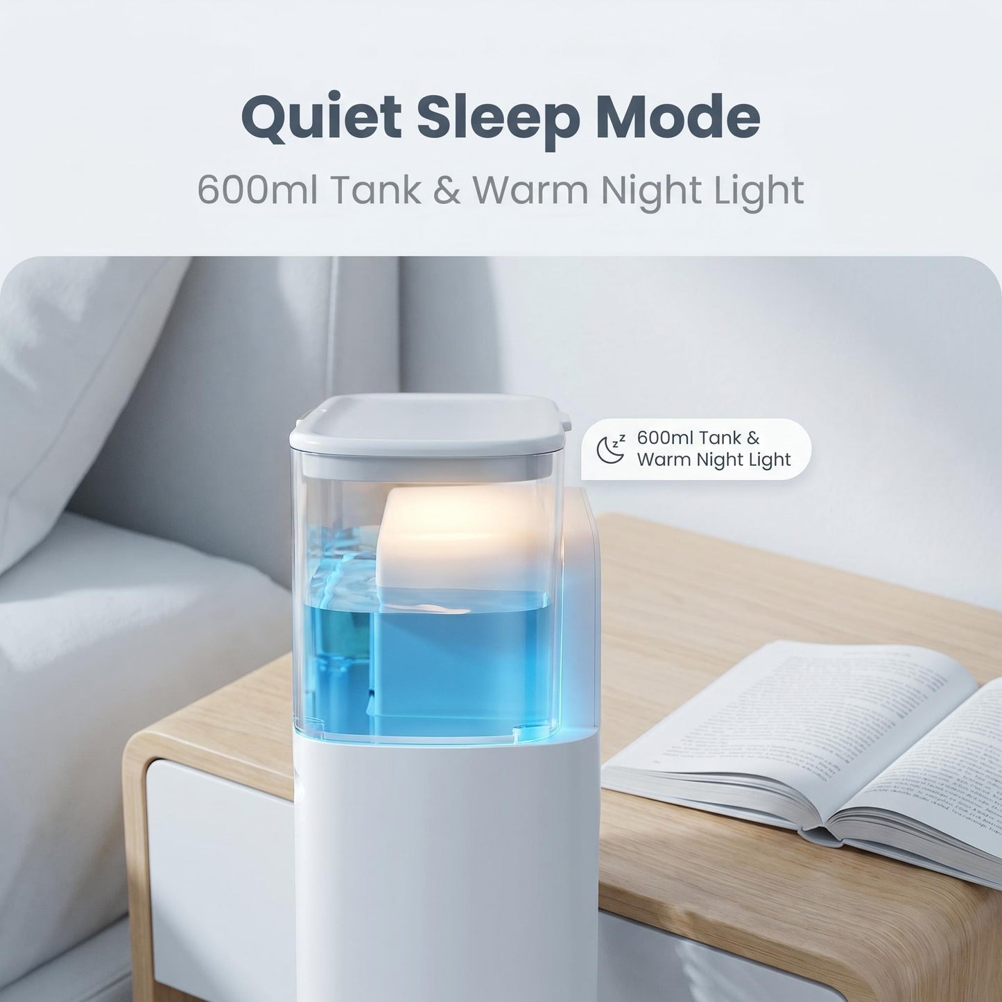 🔥50% Kedvezmény🏷️❄️ Asztali „Ice Mist” párásító hűtőventilátor – 💨 5 irányú légáram, 💧600ml nagy tartály – nyári hűtéshez, otthonhoz és irodához