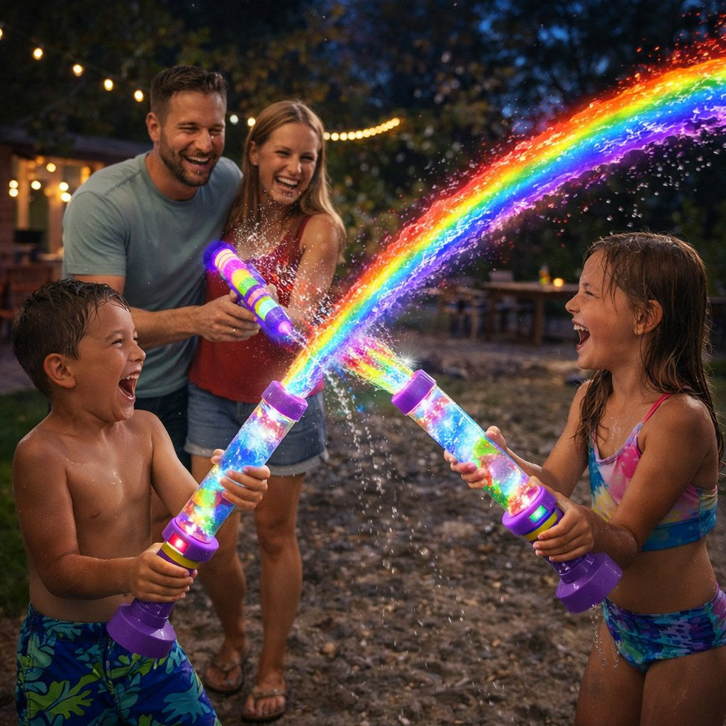 50% kedvezmény🌈 Világos szivárványos LED-es vízipisztoly 💧
