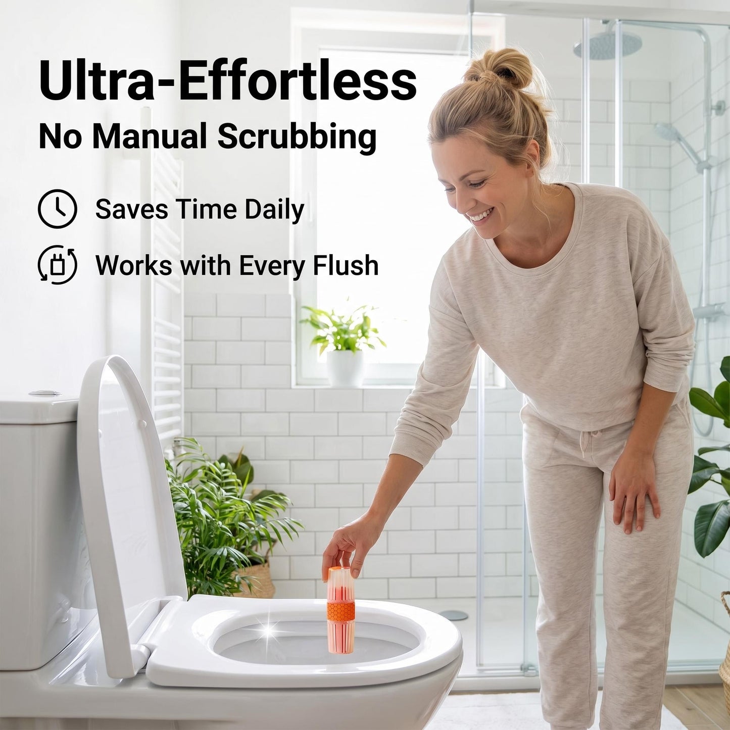 Függő, illatos WC-tisztító
