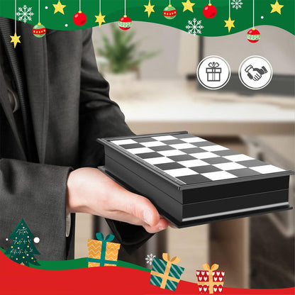 🔥50% popust🏷️♟️ Magnetna šahovska igra – 🧲 magnetne figure, 📦 zložljiva deska, 🎁 odlično darilo