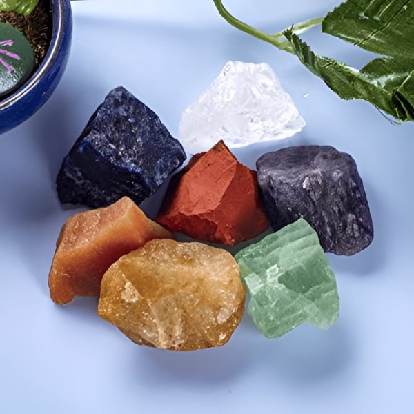 🔥50% popust🏷️💎 Kristalna dekoracija za ravnovesje – 🌿 7 čakrskih kamnov, ročno delo, 🎁 darilo za vsako priložnost