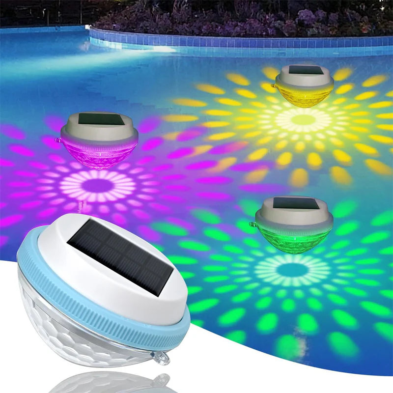 🏊‍♂️☀️ Napenergiával működő, úszó LED-es medencevilágítás 💡🌙✨