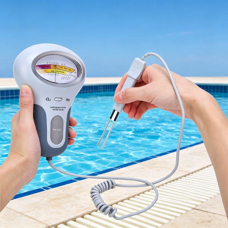 “1+1 ingyen 🎁✨”🔥50% Kedvezmény🏷️🔬 pH- és klórmérő úszómedencékhez, 💧 pontos digitális mérés, 🏊 gyors és egyszerű használat