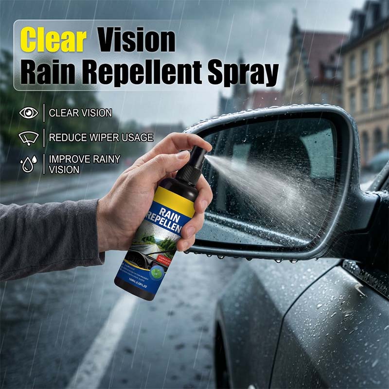 “1+1 ingyen 🎁✨”💧 Kristálytiszta víztaszító szélvédő-spray, 🚗 hidrofób bevonattal, 🌧️ heves esőben is tiszta kilátás – 100 ml