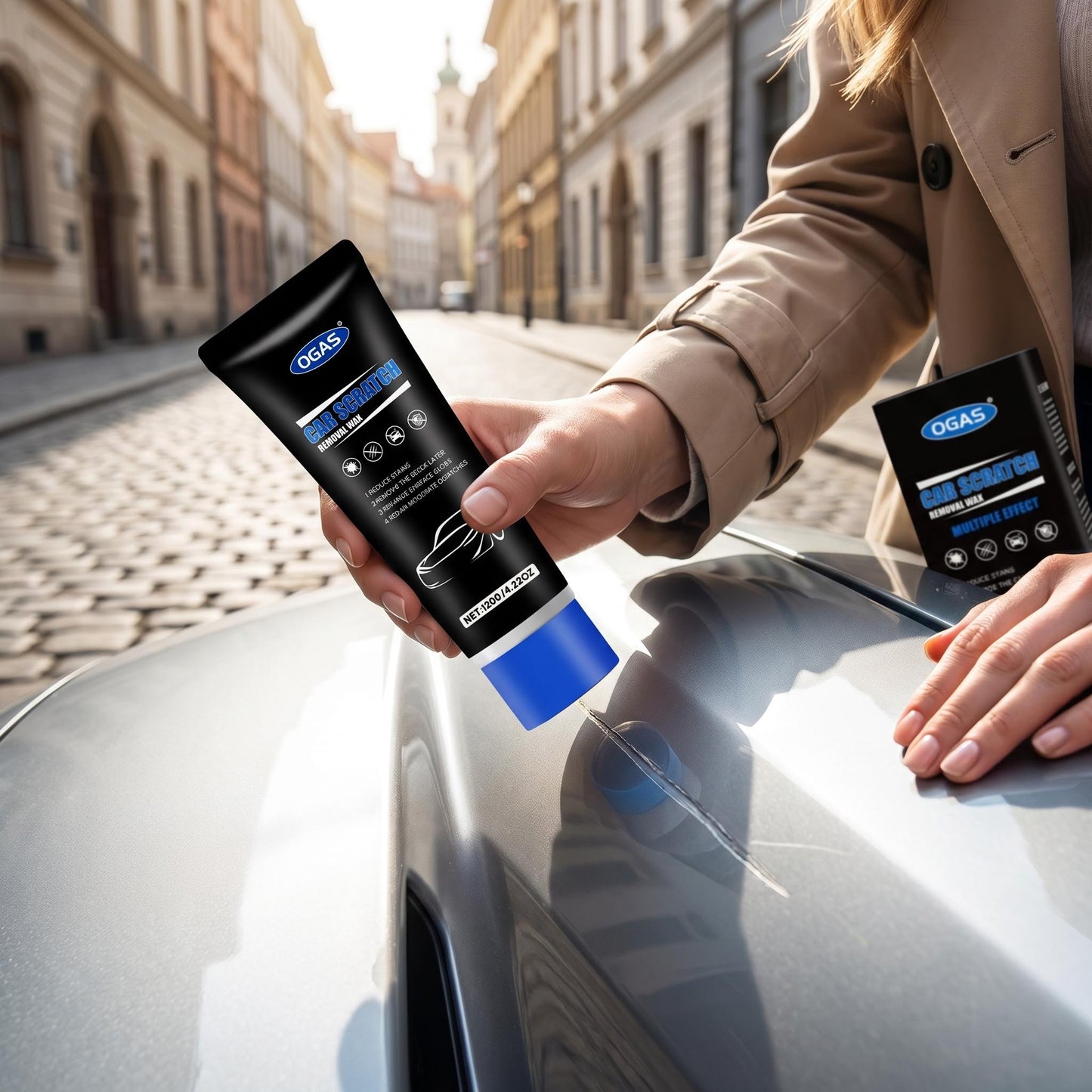 🔥50% Kedvezmény🏷️🚗 Autófesték-felújító viaszpaszta – ✨ karcolások és oxidáció ellen, 🛡️ UV- és vízvédelemmel – 120 g