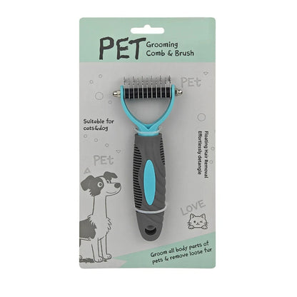 Dvostranski glavnik za pse in mačke | PETBRUSH