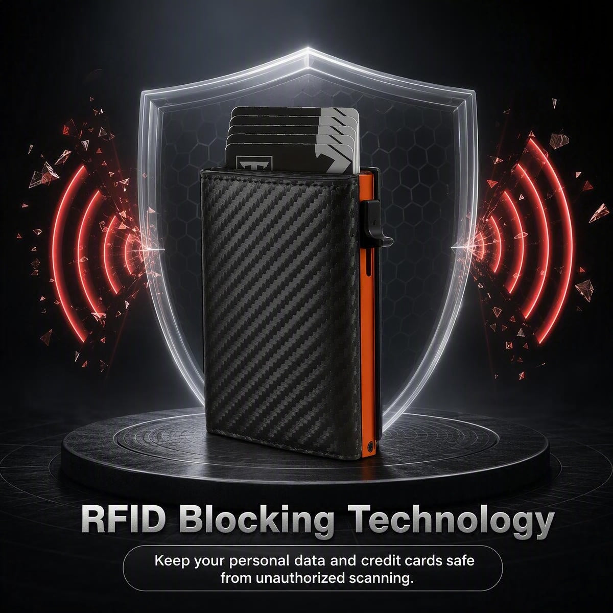 Pop-up usnjena denarnica z RFID zaščito | WALTSAFE