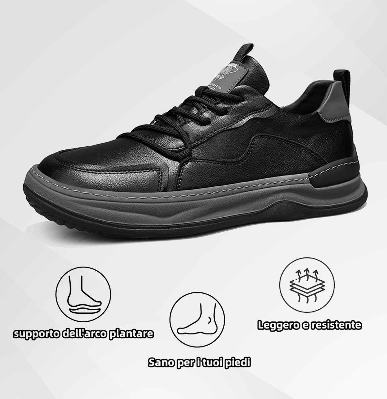 (🔥Sconto del 50% oggi - Non perderlo!) - Scarpe selezionate in pelle di vitello a doppio strato - Impermeabili e antiscivolo (supporto dell'arco plantare, allevia il dolore)