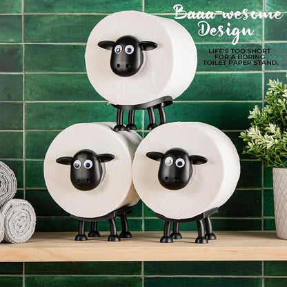 "1+1 brezplačno 🎁✨"🐑 Držalo za toaletni papir v obliki ovce – 🎨 3D tisk, 🛠️ enostavna namestitev, 🎁 edinstveno darilo