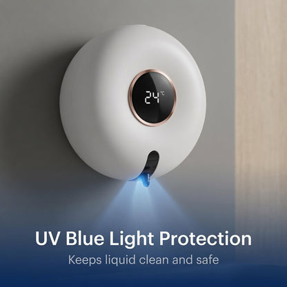 🔥50% Kedvezmény🏷️🧴 Fali rögzítésű, intelligens érzékelős kézfertőtlenítő-adagoló – 🌟 UV-kék fényes fertőtlenítés, 🔋 mágneses töltéssel