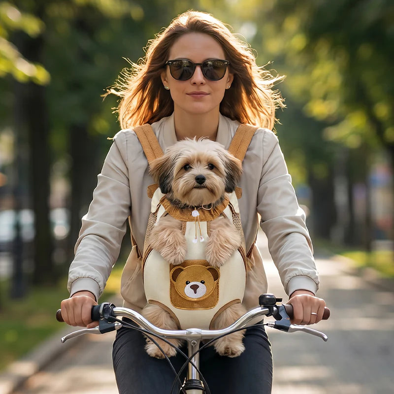 🐱🐶Légáteresztő, elöl hordható háziállat-hátizsák, könnyen hordozható, macskáknak és kis testű kutyáknak egyaránt alkalmas