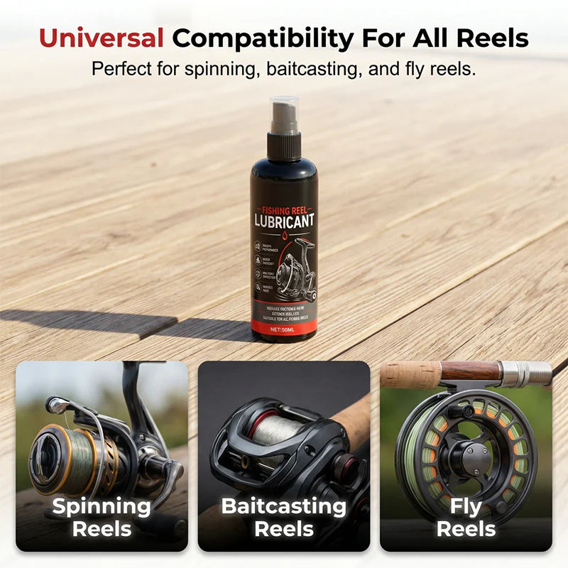 🔥50% Kedvezmény🏷️🎣 Univerzális horgászorsó ápoló tisztítószer – 💨 mélyen hatol, korrózióvédő, csendesít, 🧼 50/100 ml