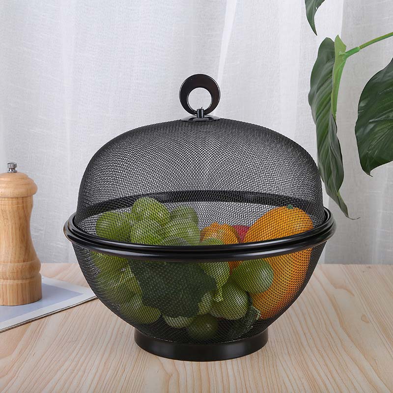 🧺 IDŐKORLÁTOS AKCIÓ: 50% KEDVEZMÉNY! 🍇 Zárt, fedeles gyümölcskosár – lélegző háló, lecsepegtető funkcióval ✨