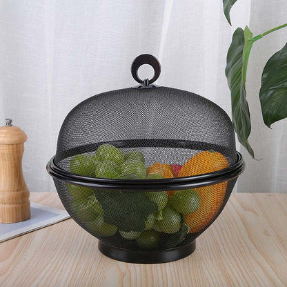 🧺 IDŐKORLÁTOS AKCIÓ: 50% KEDVEZMÉNY! 🍇 Zárt, fedeles gyümölcskosár – lélegző háló, lecsepegtető funkcióval ✨