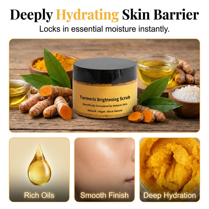 🔥50% Kedvezmény🏷️✨ Természetes kurkuma testradír, 🌊 tengeri sóval, 🌿 jojobaolajjal és E-vitaminnal – arcra és testre