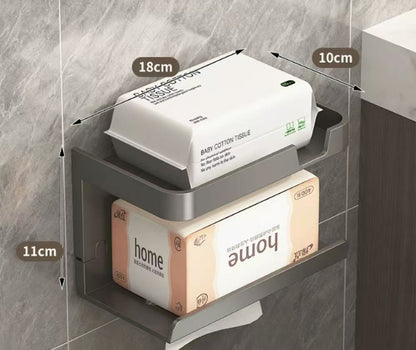 🔥 50% Kedvezmény 🏷️🧻 Megfizethető, luxus kivitelű, falra szerelhető WC-papír tartó (fúrás nélkül) 🚫