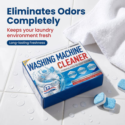 🔥50% kedvezmény🧼 Mosógép-tisztító tabletták, mélytisztító vízkőoldó felső- és elöltöltős mosógépekhez, a vízkőből származó szag és lerakódások eltávolítására 💧
