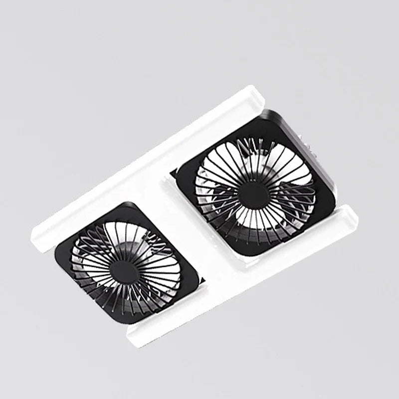 🔥50% Kedvezmény🏷️💡 Modern 2 az 1-ben LED-es mennyezeti ventilátor-lámpa – távirányítóval, két független ventilátorfejjel 🌀