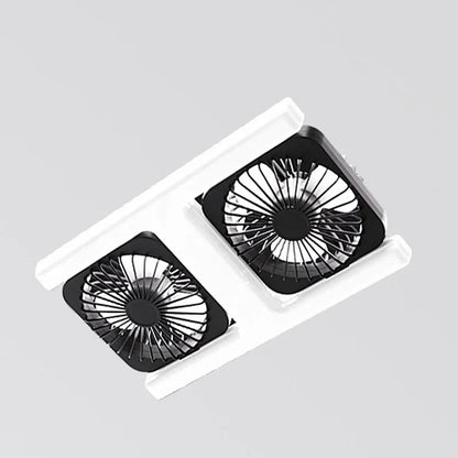 🔥50% Kedvezmény🏷️💡 Modern 2 az 1-ben LED-es mennyezeti ventilátor-lámpa – távirányítóval, két független ventilátorfejjel 🌀
