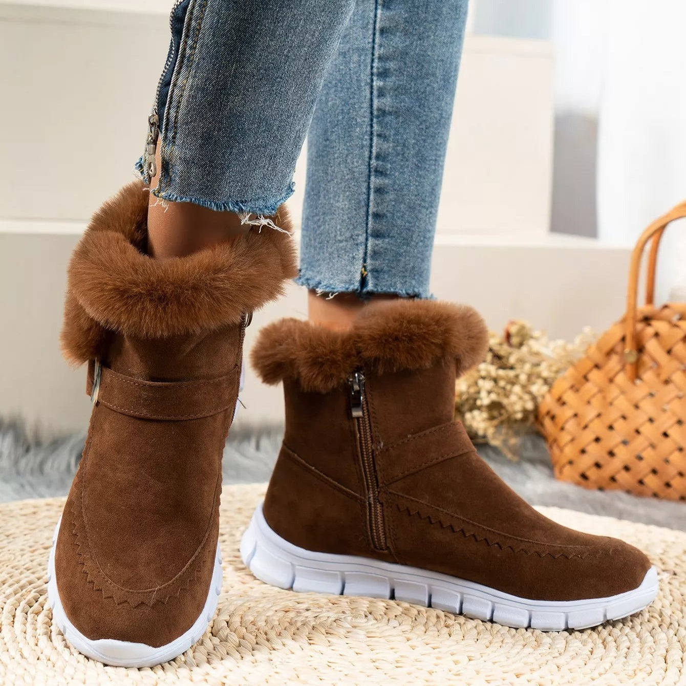 Plaxoo® | Offerta a tempo limitato: 50% di sconto! Stivali unisex sopra il ginocchio in peluche! Queste scarpe ortopediche sono dotate di supporto ergonomico dell'arco plantare e suola antiscivolo per una calzata unica.