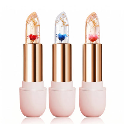 💄 Hidratáló rúzs virágszirmokkal – a hőmérséklettől függően változtatja a színét. 🌸