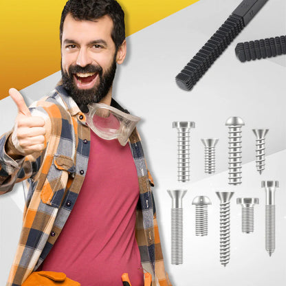 🔥50% Kedvezmény🏷️🔩 Menetjavító reszelő – 8 különböző menetlépcsőhöz, 🛠️ 45# szénacélból, 🔧 kényelmes ergonomikus markolattal