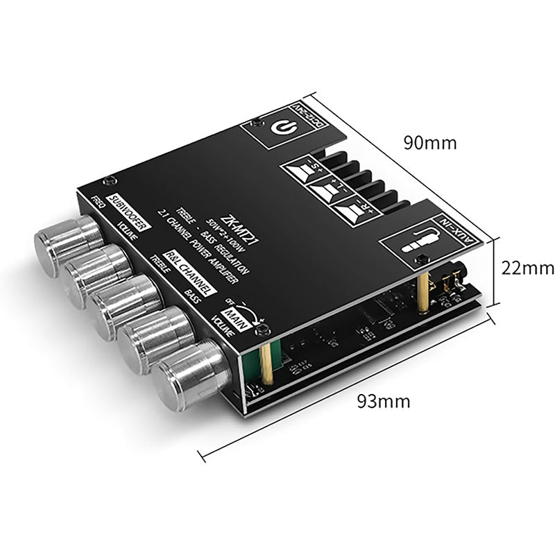 Modul ojačevalnika Bluetooth 2,1 kanalov | AMPMOD
