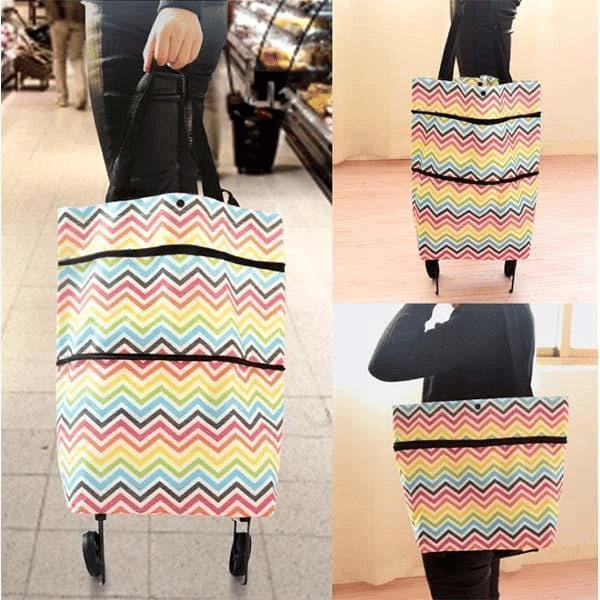 🔥50% popust🏷️🛒 Zložljiva nakupovalna vrečka 2 v 1 – 📦 23 L prostornine, 💪 600D Oxford tkanina, 🎁 praktično darilo