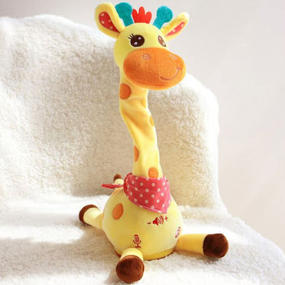 “1+1 ingyen 🎁✨”  🔥50% Kedvezmény🎤 Táncoló és beszélő plüss zsiráf – 🎵 60 gyerekdallal, 🧸 puha, ölelnivaló anyagból – GIRADANCE