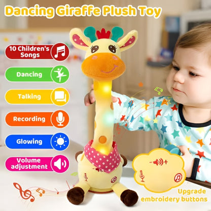 “1+1 ingyen 🎁✨”  🔥50% Kedvezmény🎤 Táncoló és beszélő plüss zsiráf – 🎵 60 gyerekdallal, 🧸 puha, ölelnivaló anyagból – GIRADANCE
