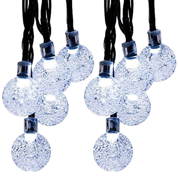 ⏰ Korlátozott ideig érvényes ajánlat 🎁☀️ Napelemes buborékfények – 🎆 8 villogó mód, 🌿 5 m, 20 LED, IP44 – kerti hangulatvilágítás