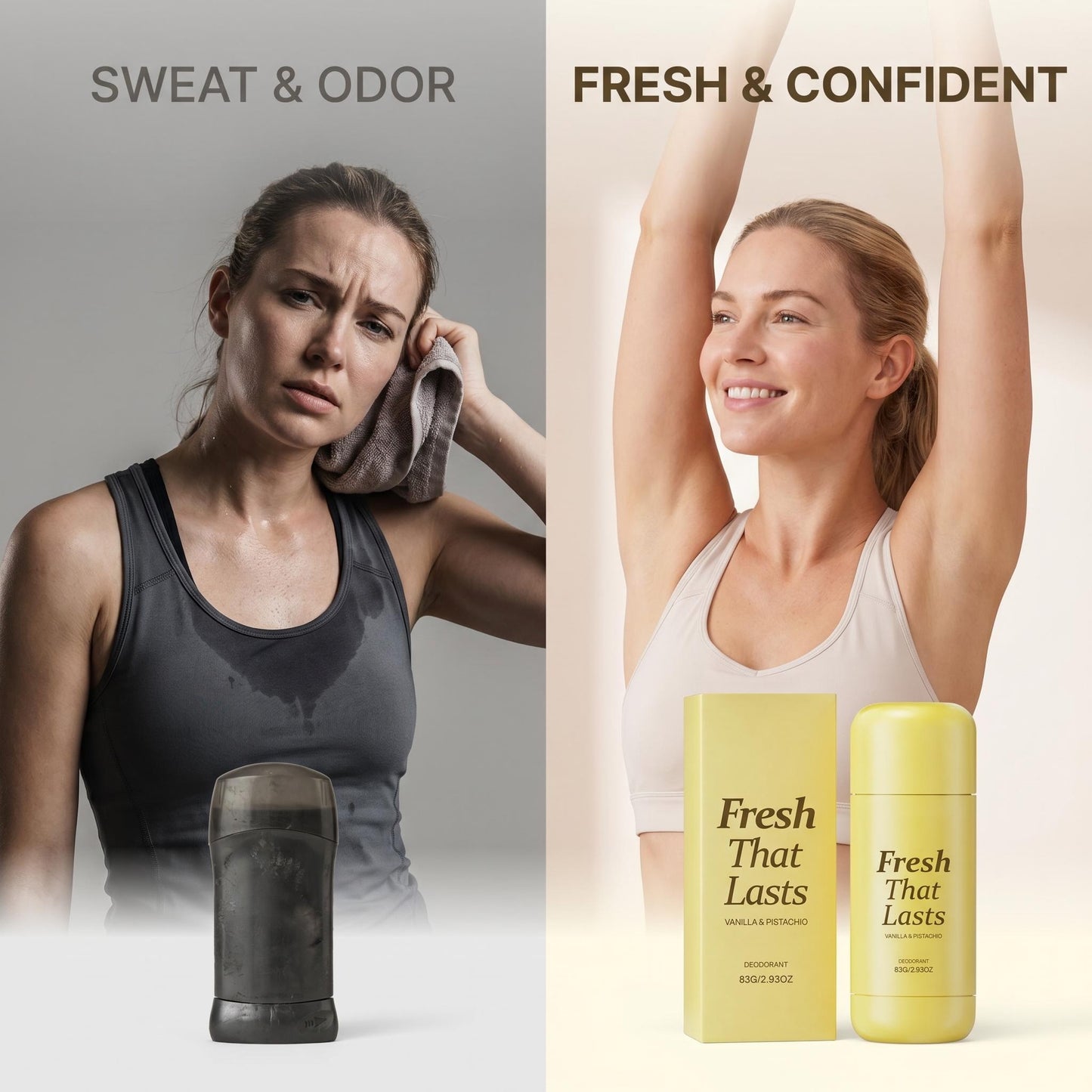 “1+2ingyen 🎁✨”🌿✨ Egész nap friss illat! Vanília-pisztácia dezodor krém – 🌸hosszantartó védelem, 🧴enyhe formula, 💪magabiztosság