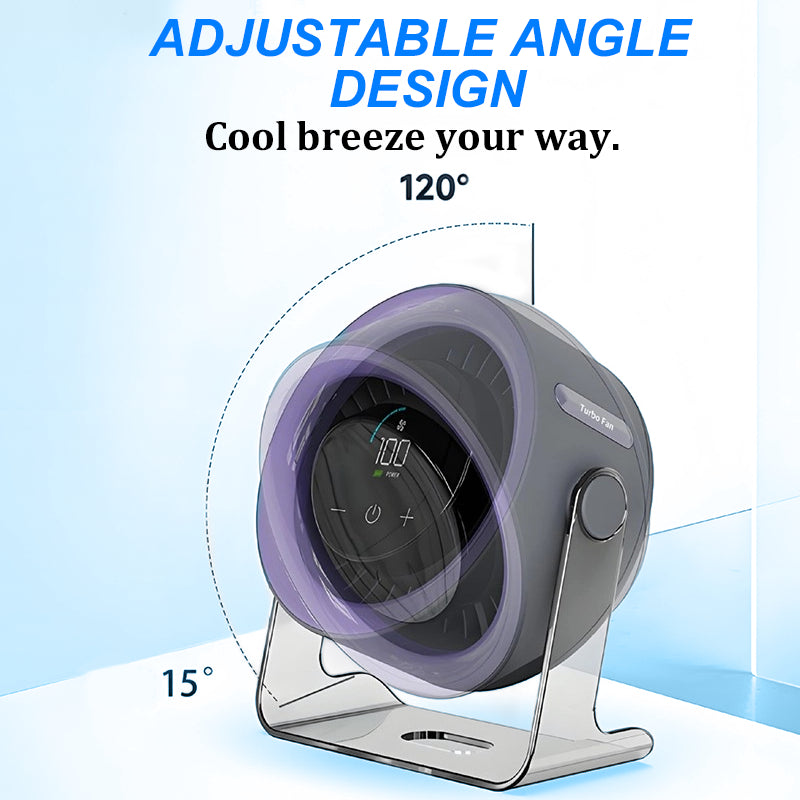 🔥50% Kedvezmény🏷️2026 asztali ventilátor – 🌀 100 állítható sebesség, 💨 erős légáram, 🔇 halk kefe nélküli motor – USB-ről tölthető, LED-kijelzővel