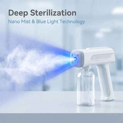 🔥50% Kedvezmény🏷️✨ Nano-Mist fertőtlenítő permetező, 🛡️ UV-kék fényes sterilizálással, 🔋 újratölthető – otthonra, autóba, utazáshoz