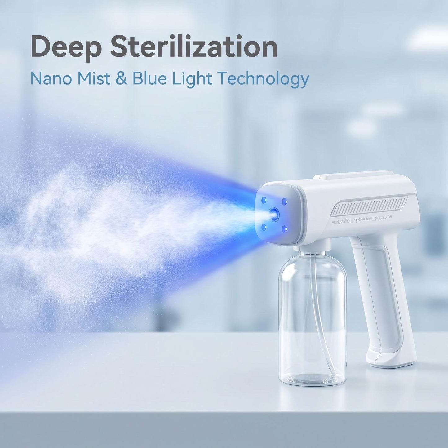 🔥50% Kedvezmény🏷️✨ Nano-Mist fertőtlenítő permetező, 🛡️ UV-kék fényes sterilizálással, 🔋 újratölthető – otthonra, autóba, utazáshoz