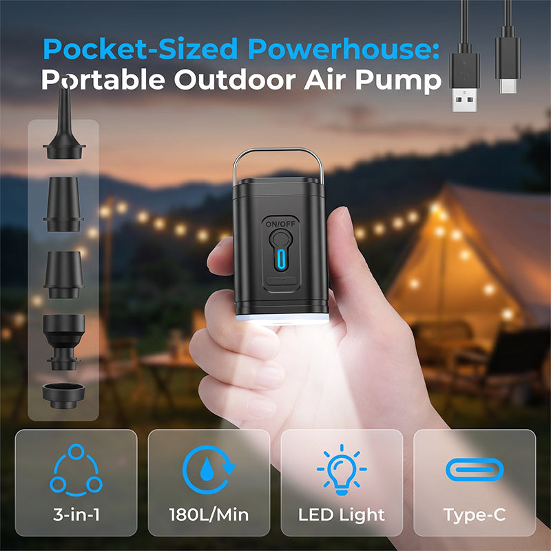 Hordozható kültéri légpumpa
