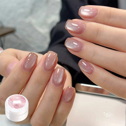 🔥50% Kedvezmény🏷️🐱 Mágneses csillámporos cat eye géllakk – ✨ üvegszerű jelly hatással, 🌈 17 színben – szalonminőség otthonra