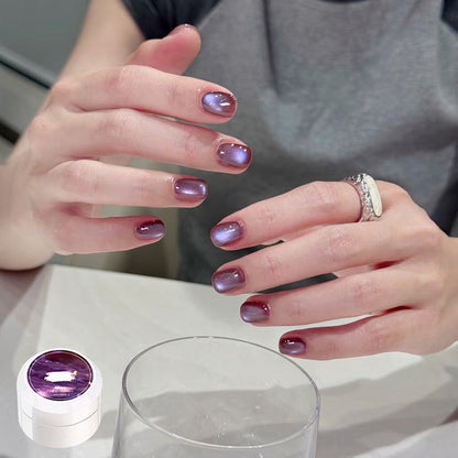 🔥50% Kedvezmény🏷️🐱 Mágneses csillámporos cat eye géllakk – ✨ üvegszerű jelly hatással, 🌈 17 színben – szalonminőség otthonra