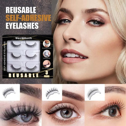 Samolepilne ponovno uporabne umetne trepalnice | LASHGLAM