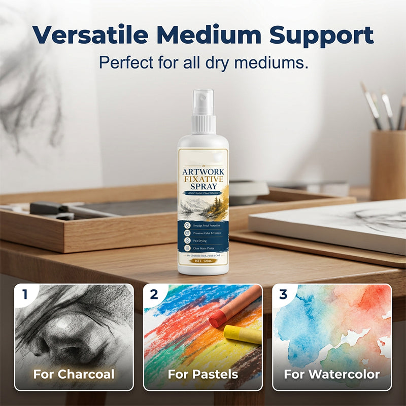 🔥50% Kedvezmény🏷️🎨 Professzionális rögzítő spray művészeknek – 🖌️ szénhez, pasztellhez és akrilhoz, 🌫️ ultrafinom ködfelhővel