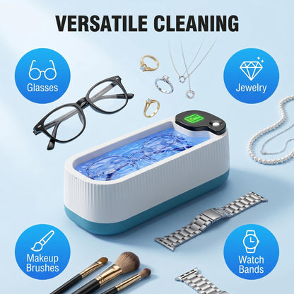 🔥 50% Kedvezmény 🏷️💍 Ultrahangos tisztító ékszerekhez és szemüvegekhez 👓